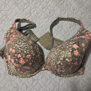 Cacique Green Floral Women's Bra